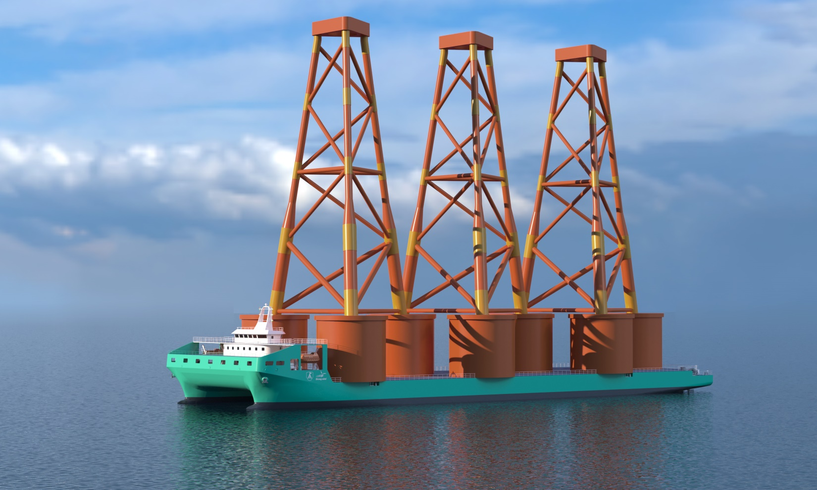 139.8m Catamaran Deck Cargo Ship