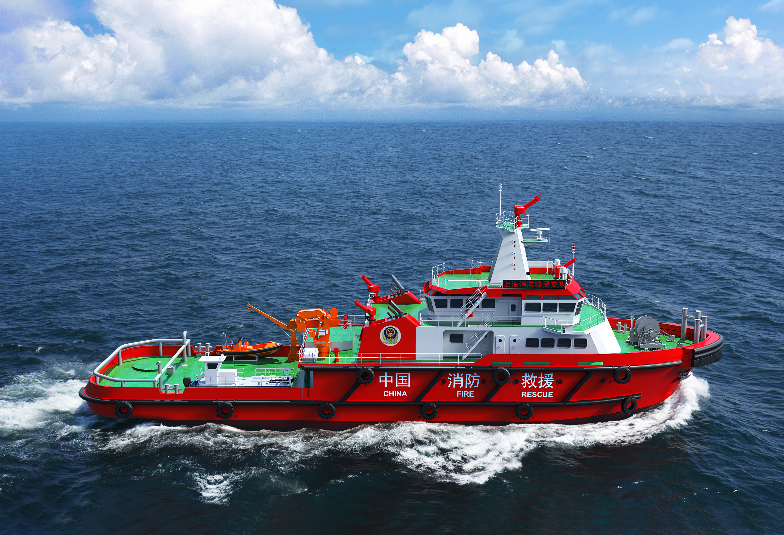 1500吨消防船-1/1500T Fire ship-1